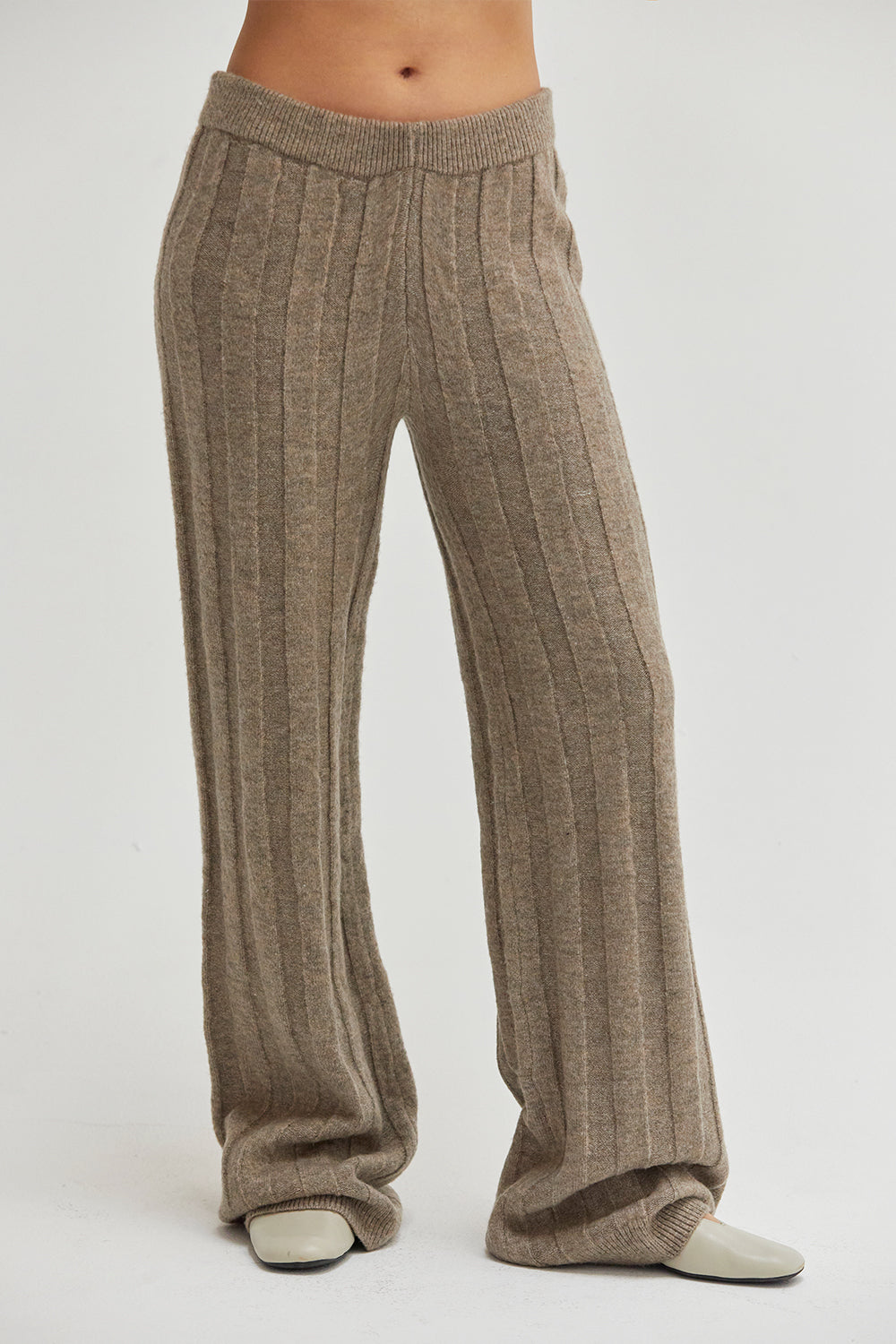 Kai Ribbed Knit Two Piece Sweater Set