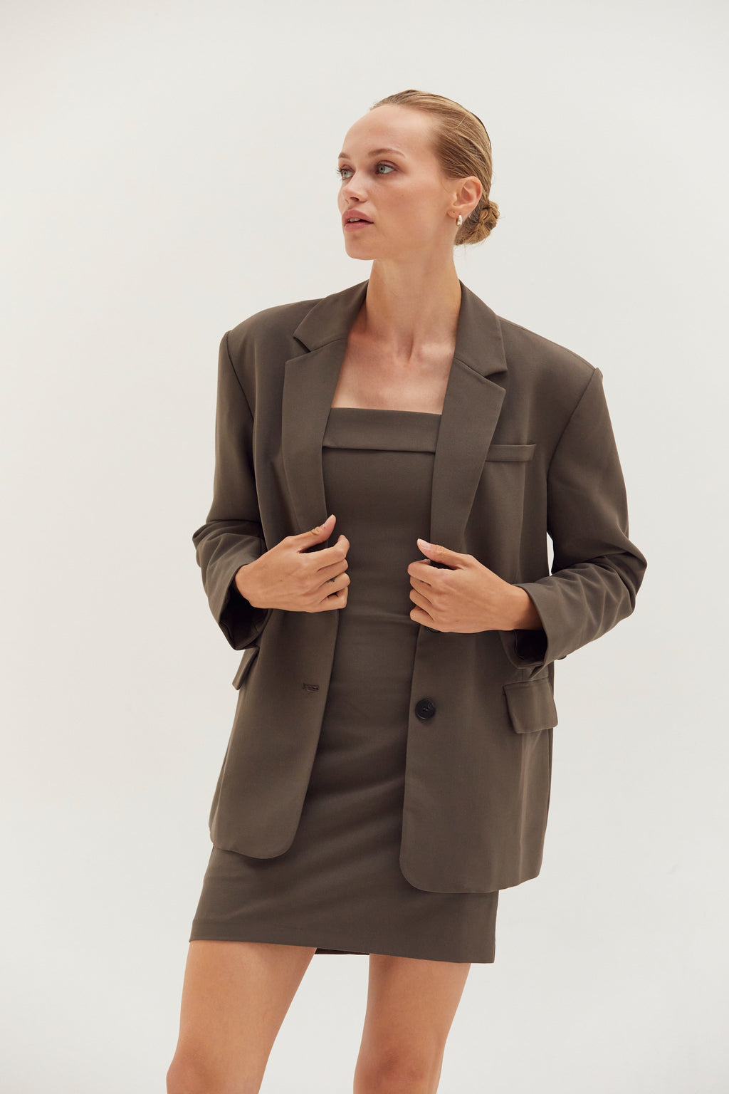 Gia Oversized Single-Breasted Blazer