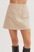 Molly Wool Blend Mini Skirt