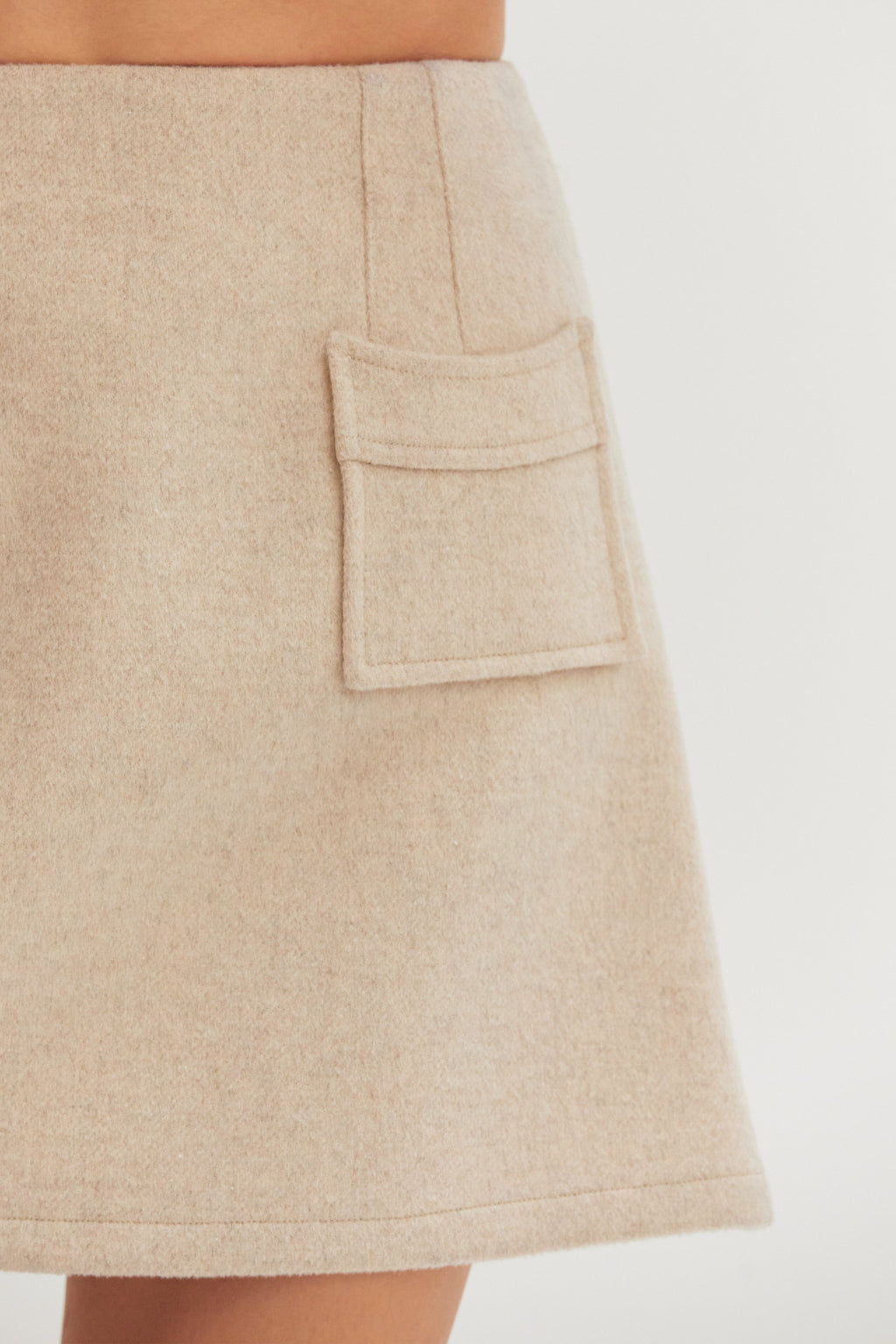Molly Wool Blend Mini Skirt