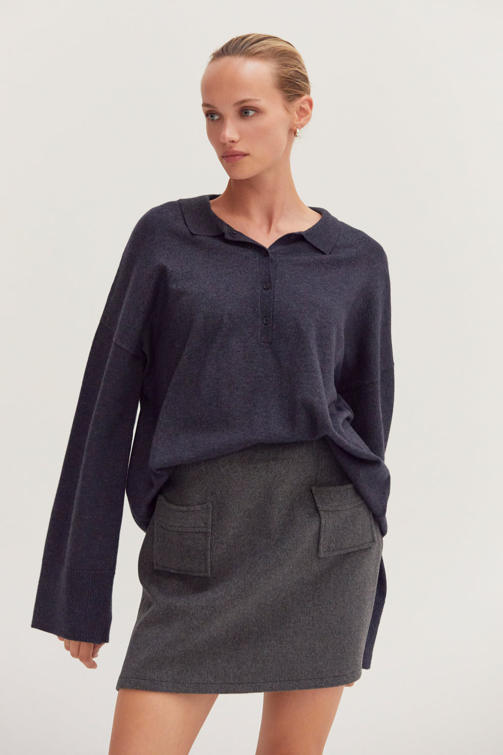 Molly Wool Blend Mini Skirt