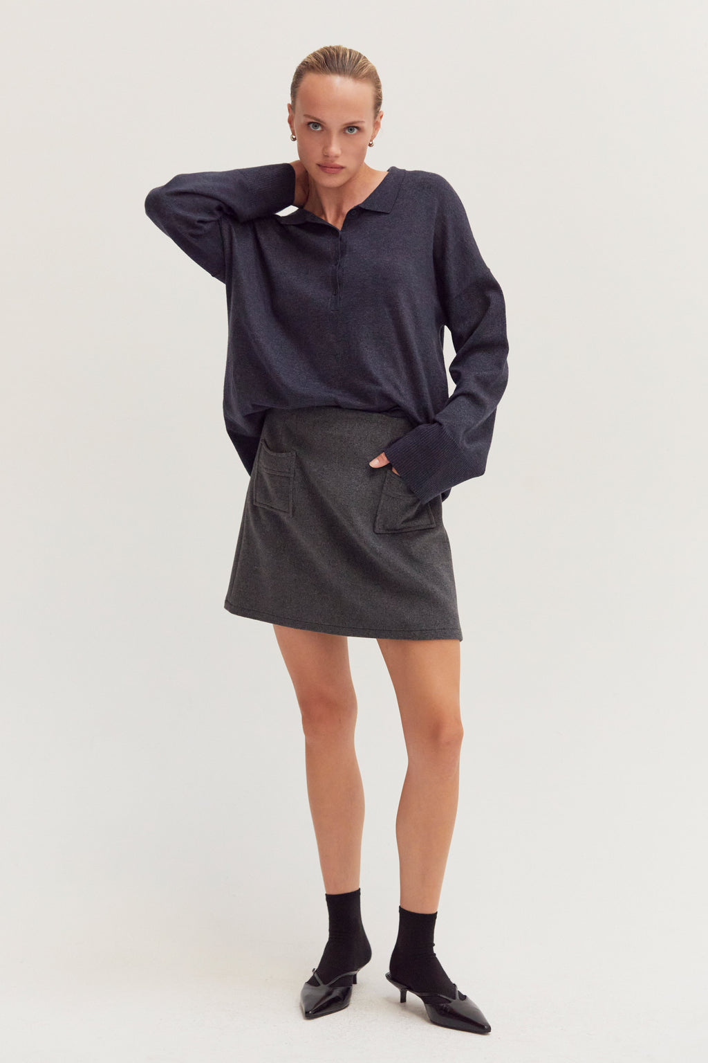 Molly Wool Blend Mini Skirt