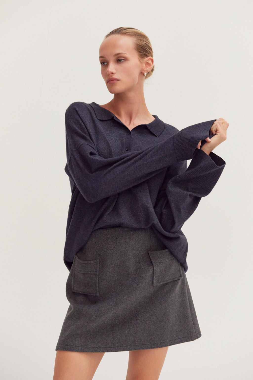 Molly Wool Blend Mini Skirt