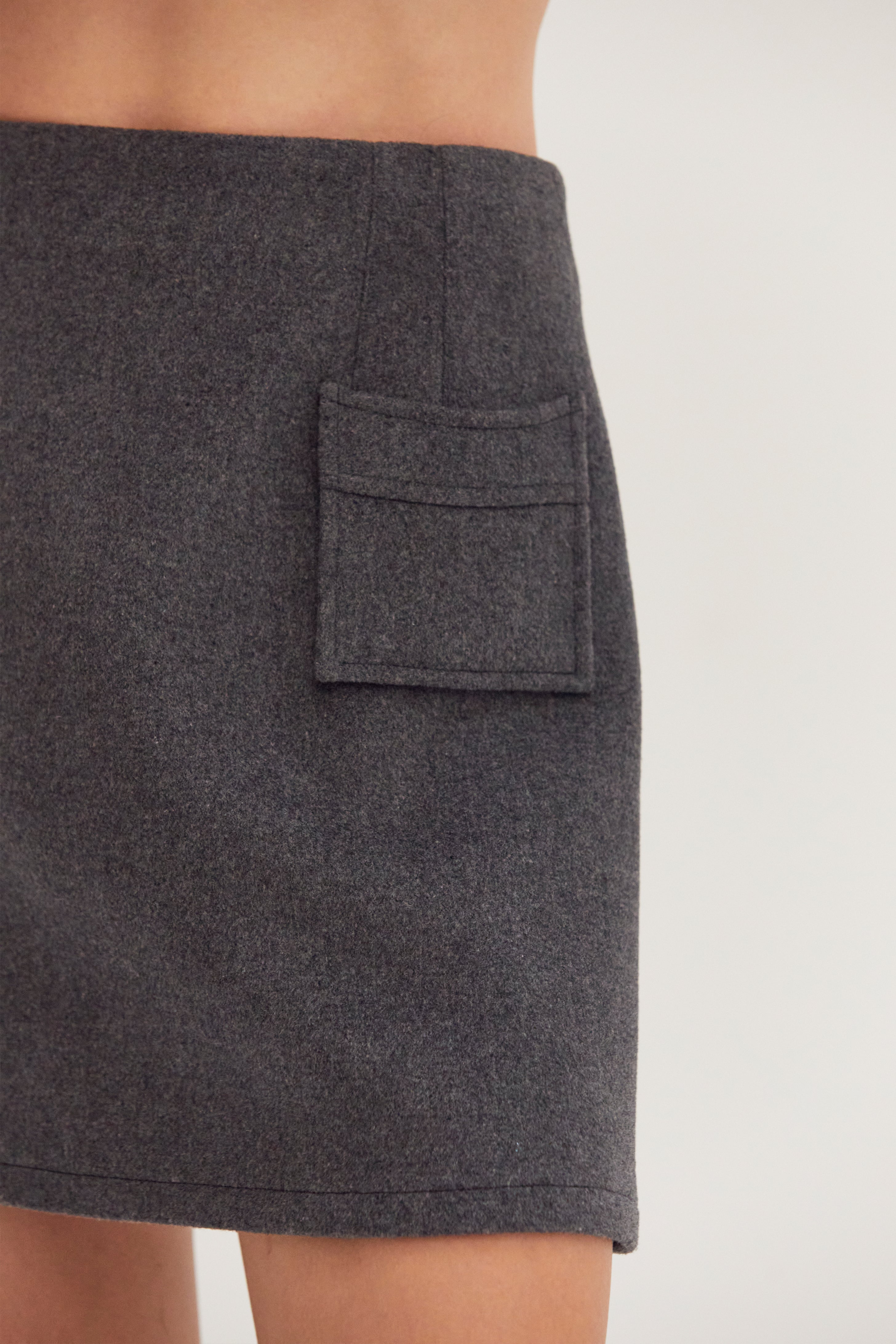 Molly Wool Blend Mini Skirt