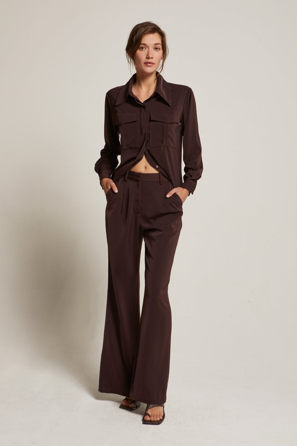 Neveah Cargo Button up Shirt