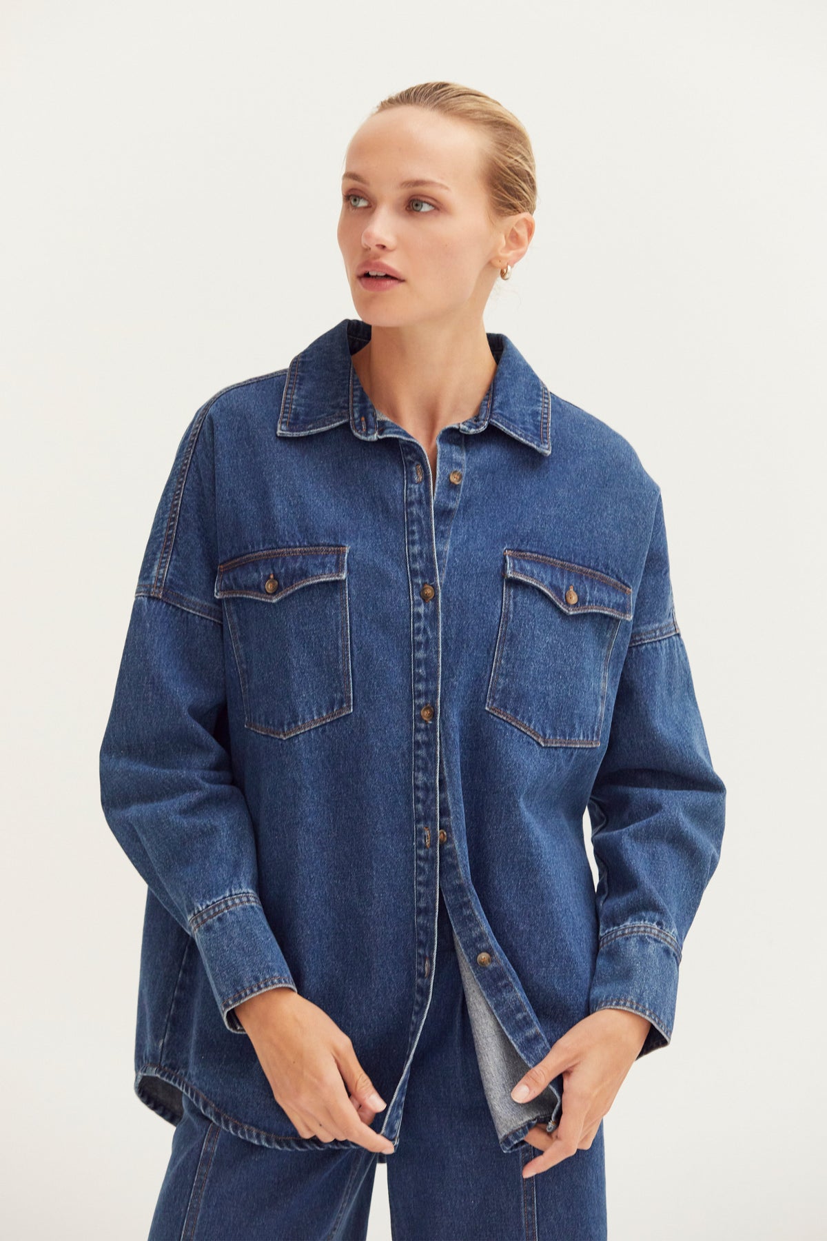 Gianna Denim Button Up Shirt
