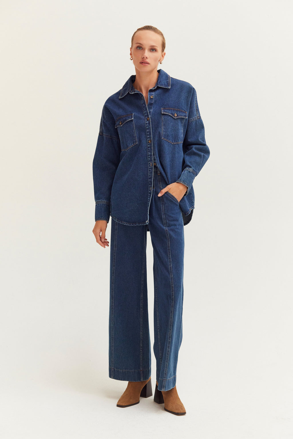Gianna Denim Button Up Shirt