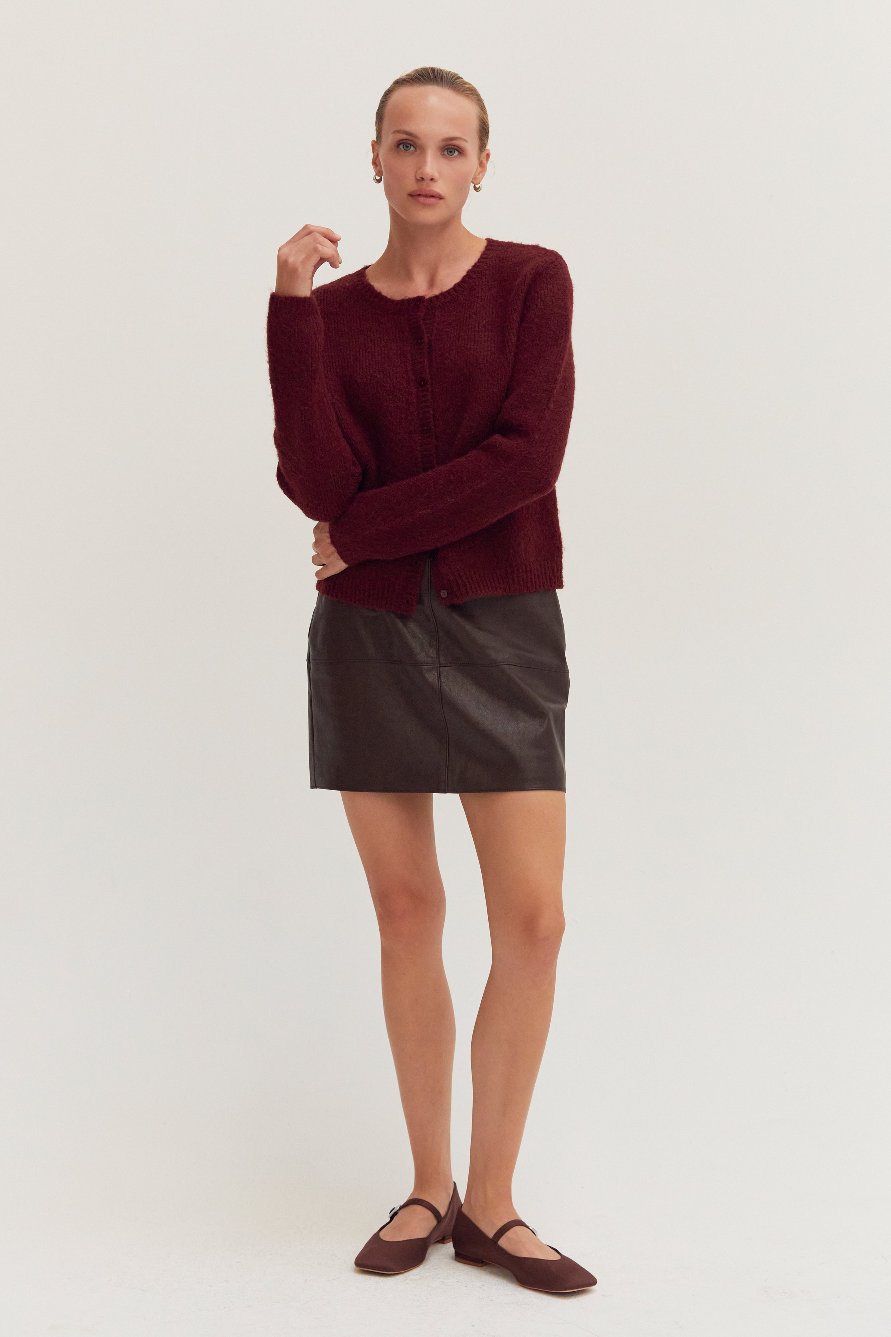 Eliza Crew Neck Cardigan