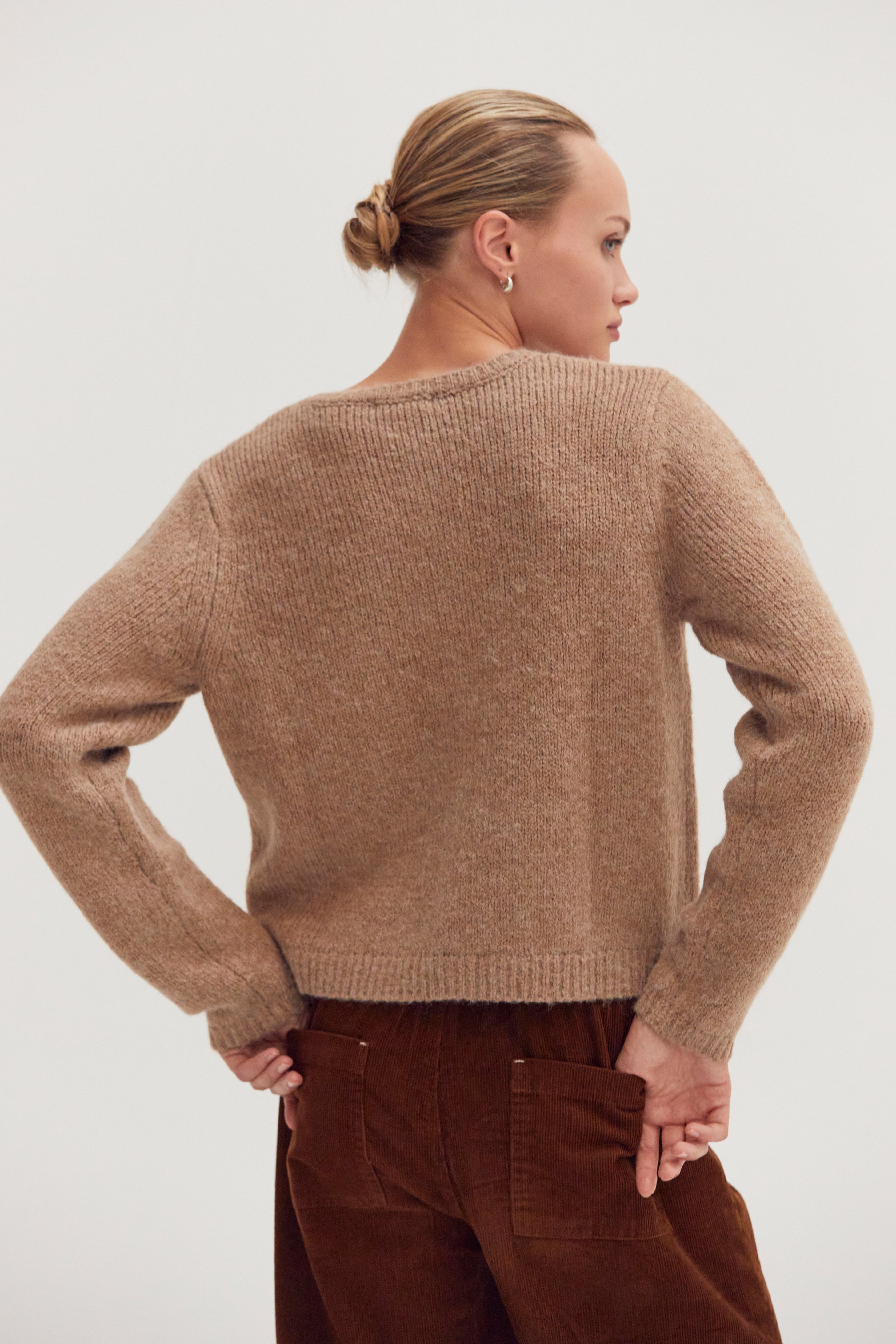 Eliza Crew Neck Cardigan
