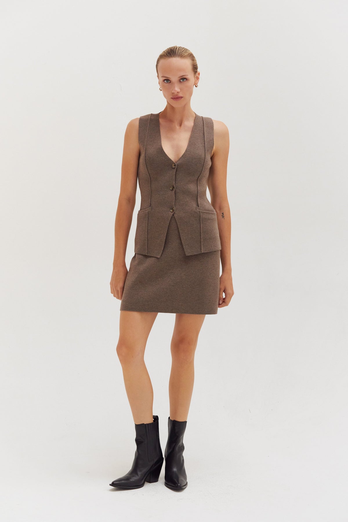 Kayden Jacquard Knit Vest