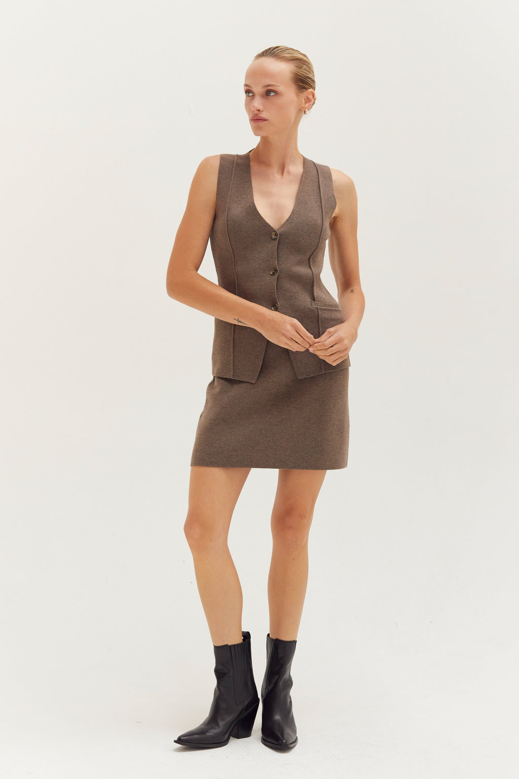 Kayden Jacquard Knit Vest
