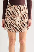 Kira Abstract Animal Print Mini Skirt