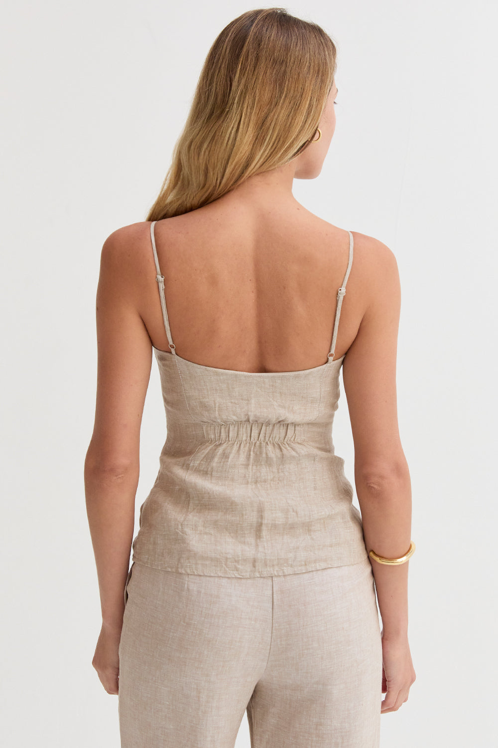 Helen Sleeveless Linen Top