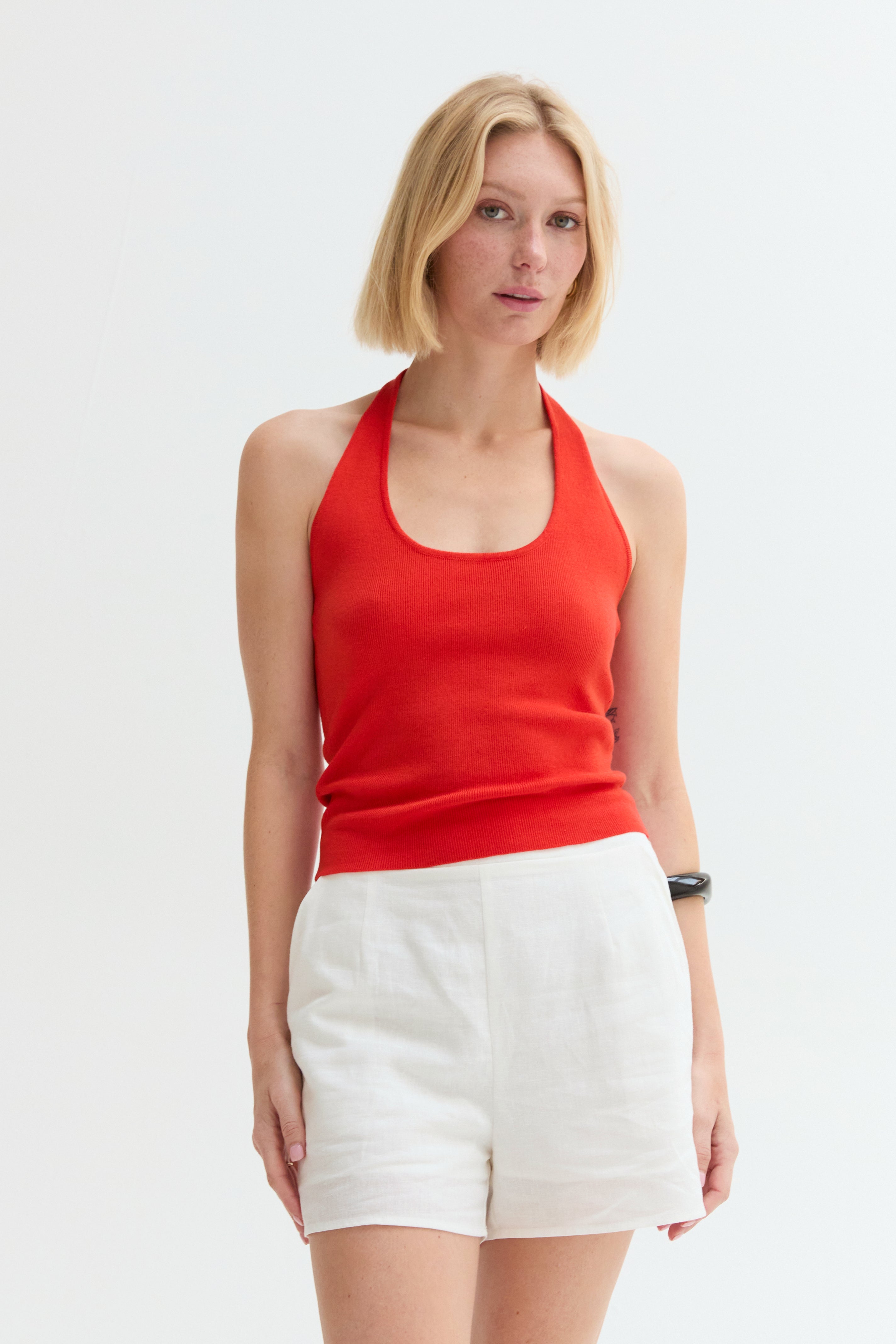 Jazzlyn Halter Knit Top