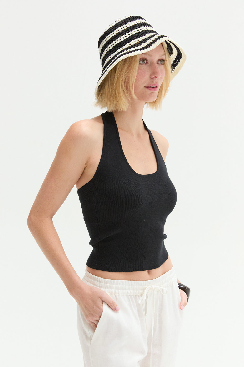 Jazzlyn Halter Knit Top