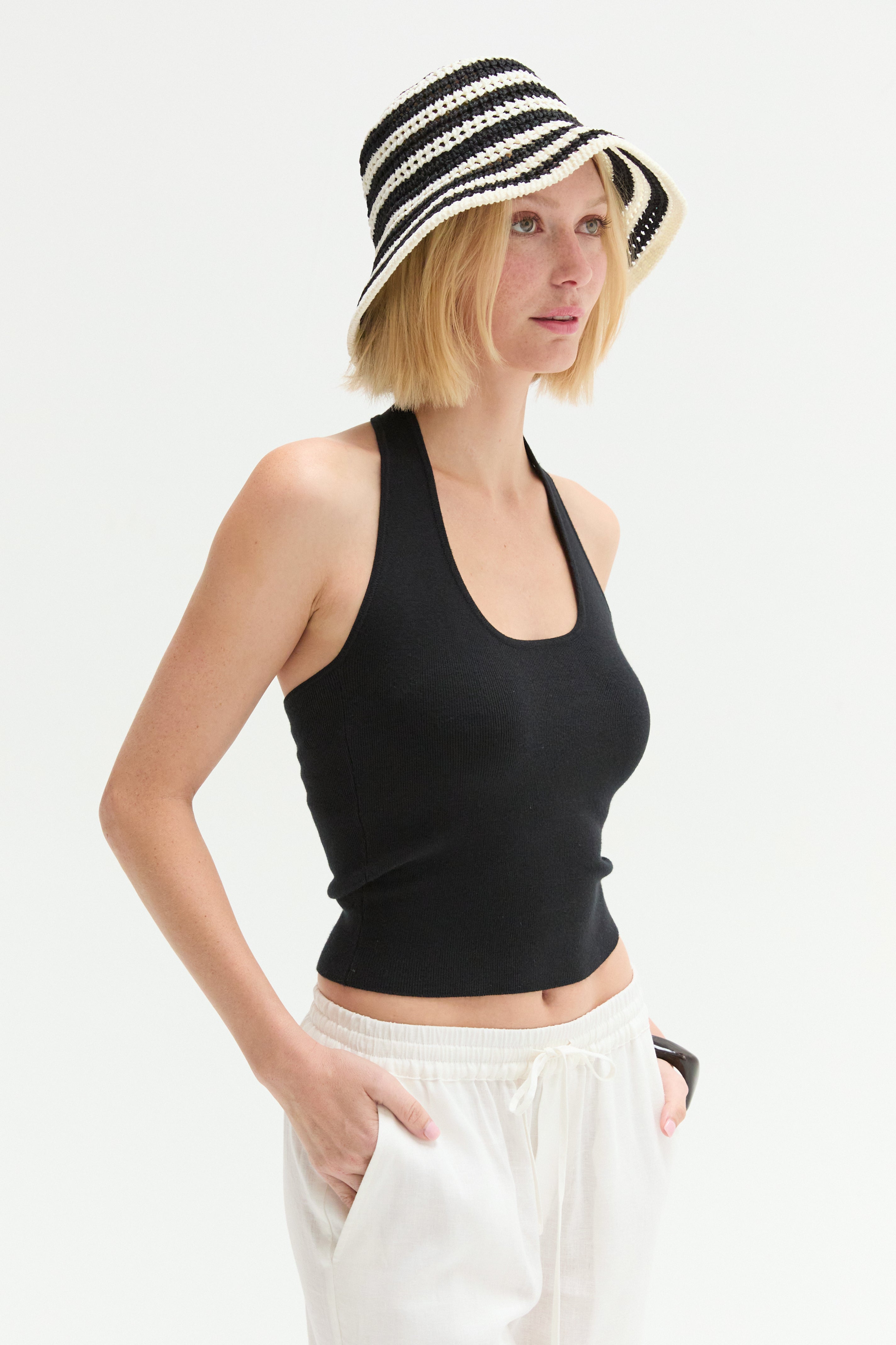 Jazzlyn Halter Knit Top