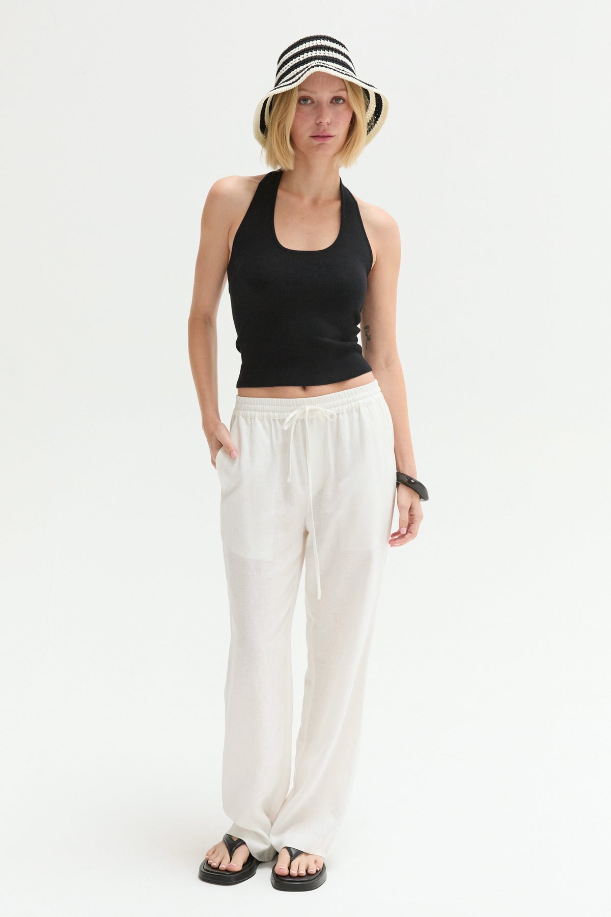 Jazzlyn Halter Knit Top