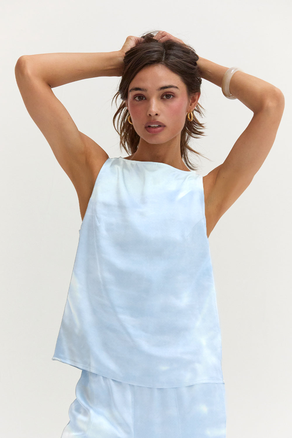 Dawn Satin Sleeveless Top