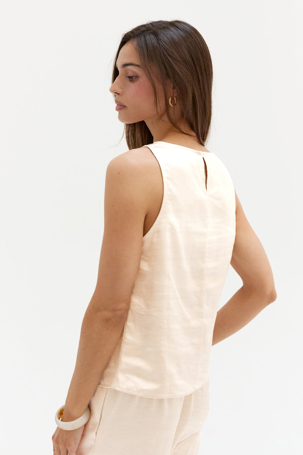 Dawn Satin Sleeveless Top