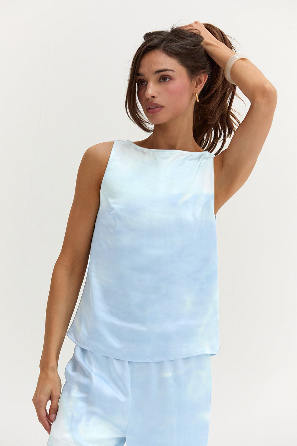 Dawn Satin Sleeveless Top