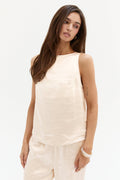 Dawn Satin Sleeveless Top