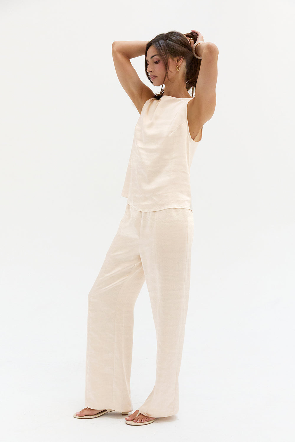 Dawn Satin Pull On Pants