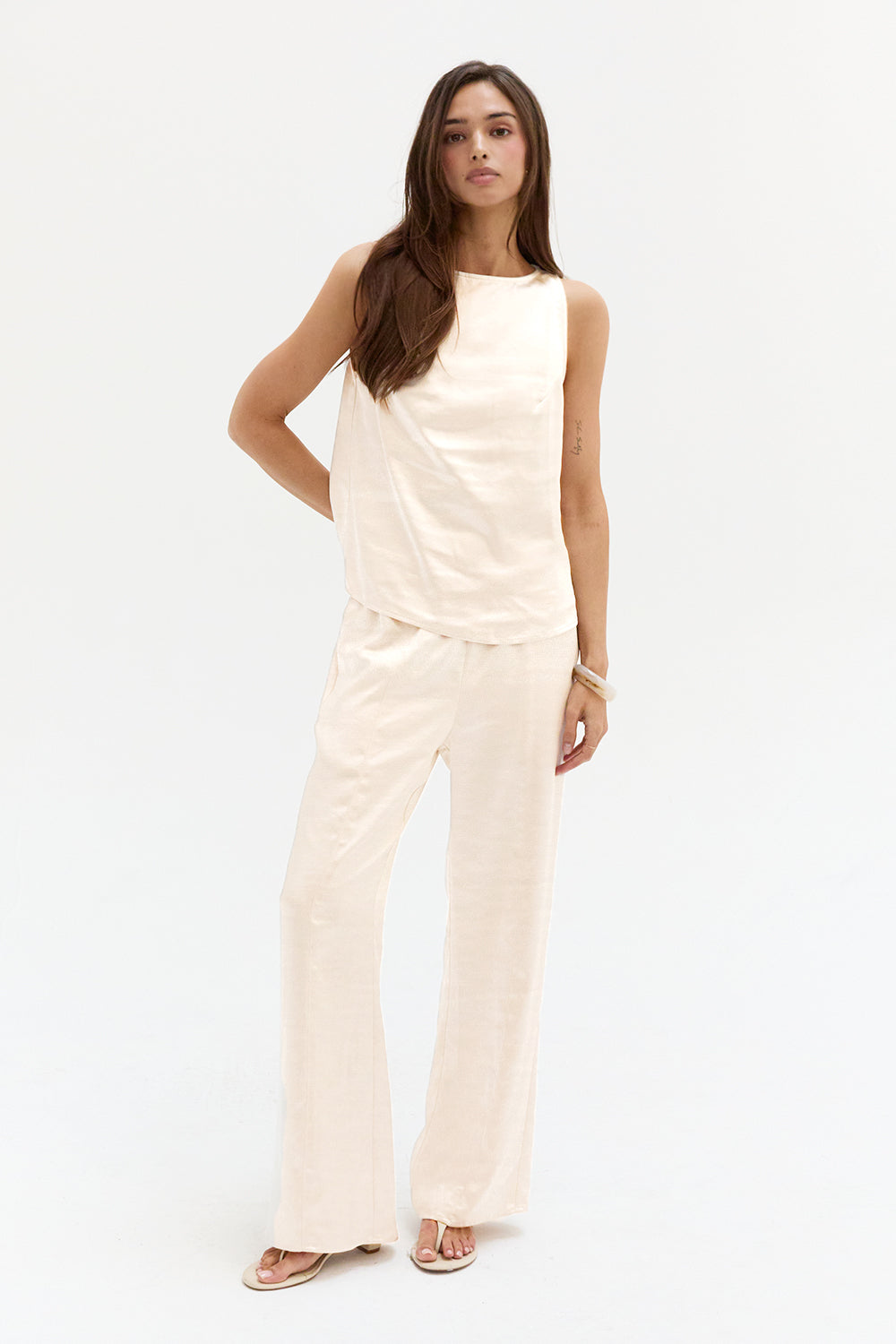 Dawn Satin Pull On Pants