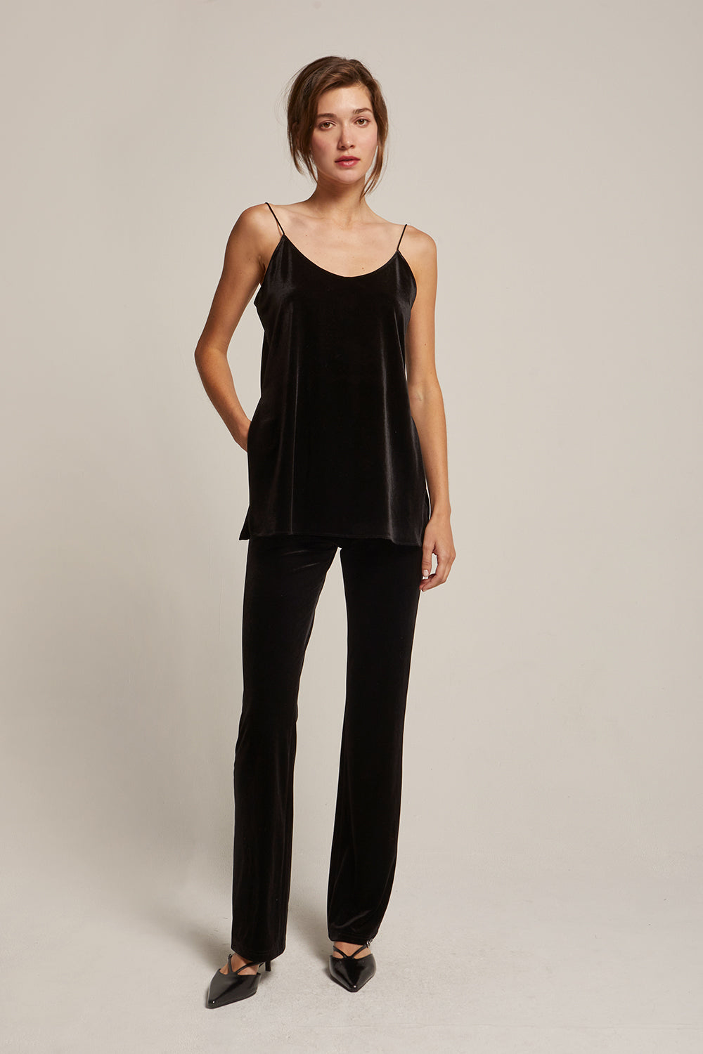 Sahar Velvet Cami Top