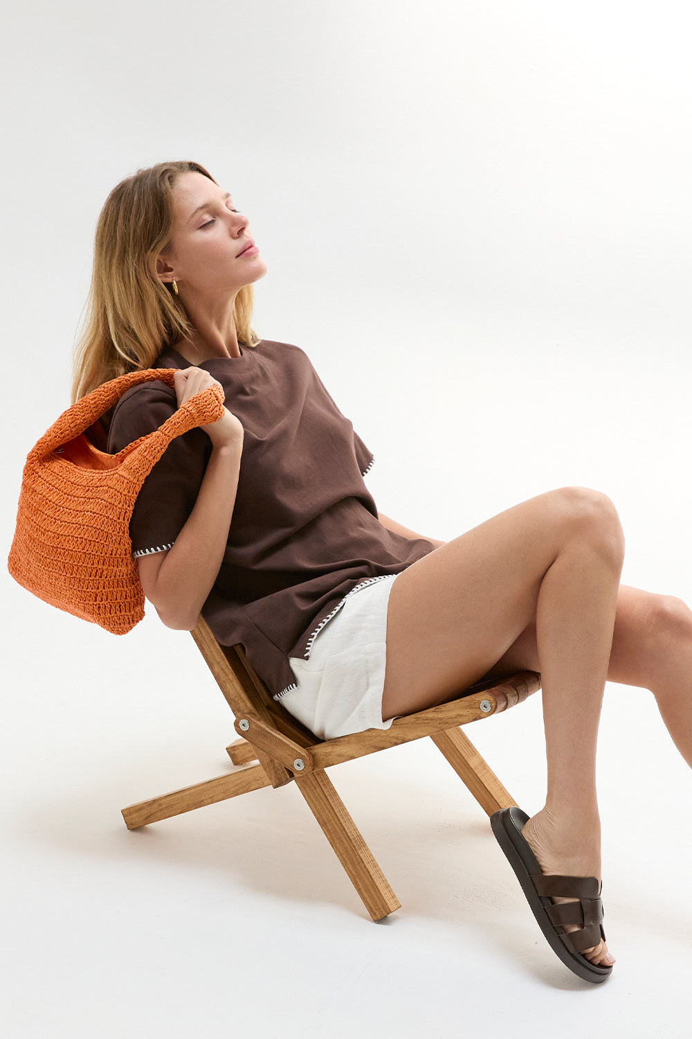 Olivia Blanket Stitch Boxy T-Shirt